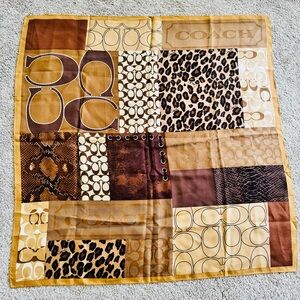 Coach Multicolor Patchwork Scarf